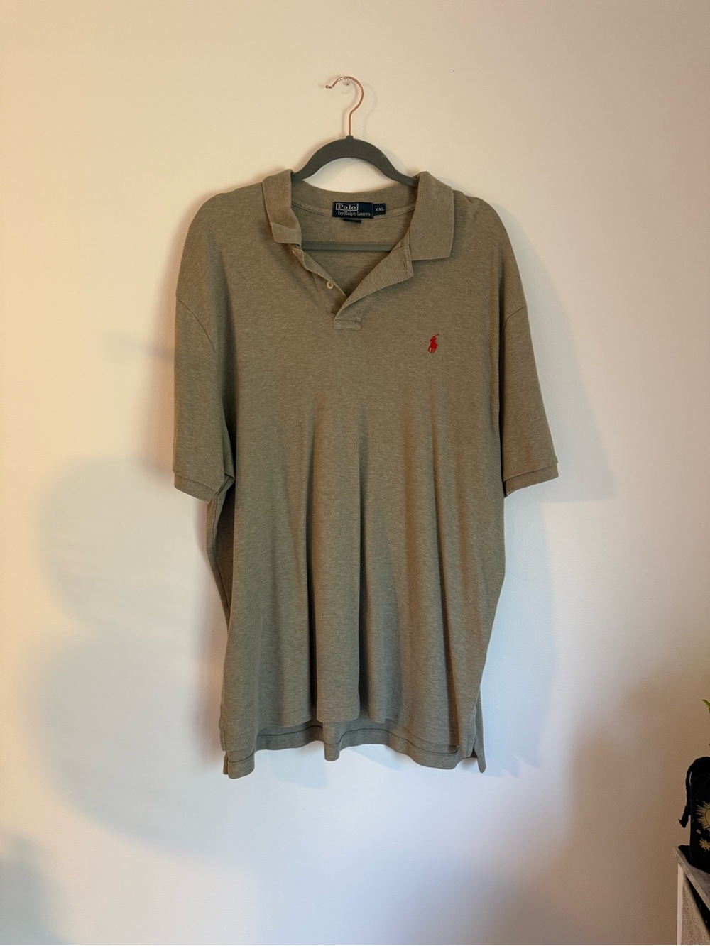 XXL Polo Ralph Lauren olive green collared short sleeve polo shirt: casual